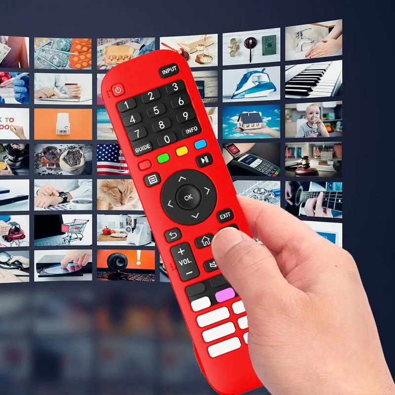 Silikonska futrola za daljinski upravljač za TV, zaštitne navlake za kožu, otporne na udarce, za Hisense EN2A30 EN2P30H EN2J30H TV pribor