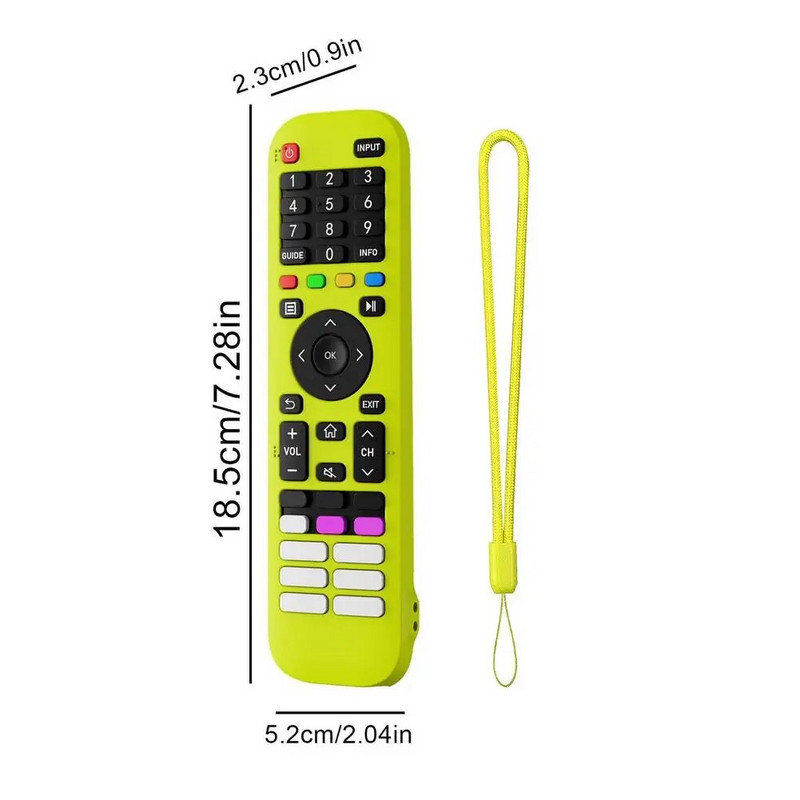 Silikonska futrola za daljinski upravljač za TV, zaštitne navlake za kožu, otporne na udarce, za Hisense EN2A30 EN2P30H EN2J30H TV pribor