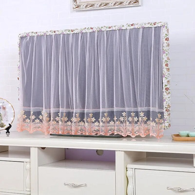 Televizor LCD Huse rezistente la praf Dantela florală Protector respirabil Husă decorativă împotriva prafului Computer de uz casnic Universal Portabil Durabil