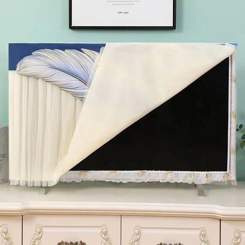 TV dangtelis, nėriniai, nepralaidus dulkėms, televizoriaus apsauga 32" 55" 65" 75" briedžių dažymas namų dekoravimas naujas dizainas