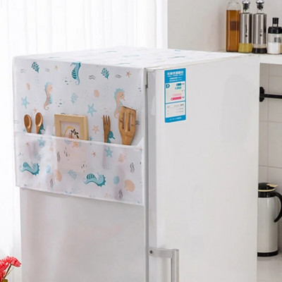 PEVA külmiku kate kodukülmiku riidest ümbris Tolmukindel veekindel õlivaba kate koos hoiutaskuga koduköögi jaoks