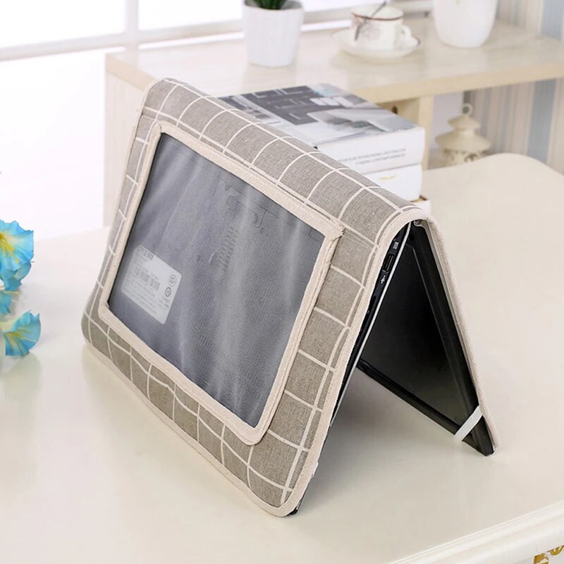 Nešiojamojo kompiuterio rankovių krepšys medvilninio maišelio dėklo dangtelis 14 / 15,6 / 15 colių nešiojamam kompiuteriui