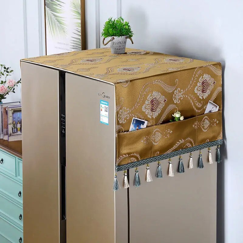 Šaldytuvas Dulkėms atsparus audinys Dulkėms atsparus dangtis Apsauginis dangtis Mikrobangų krosnelė Skalbimo mašina Šaldytuvo dangtis Baldai Dulkės