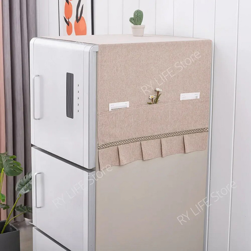 53x140cm Dulkėms atsparus šaldytuvo audinys Vienduris Šaldytuvas Apsauginis nuo dulkių Skalbimo mašinos Dangtis
