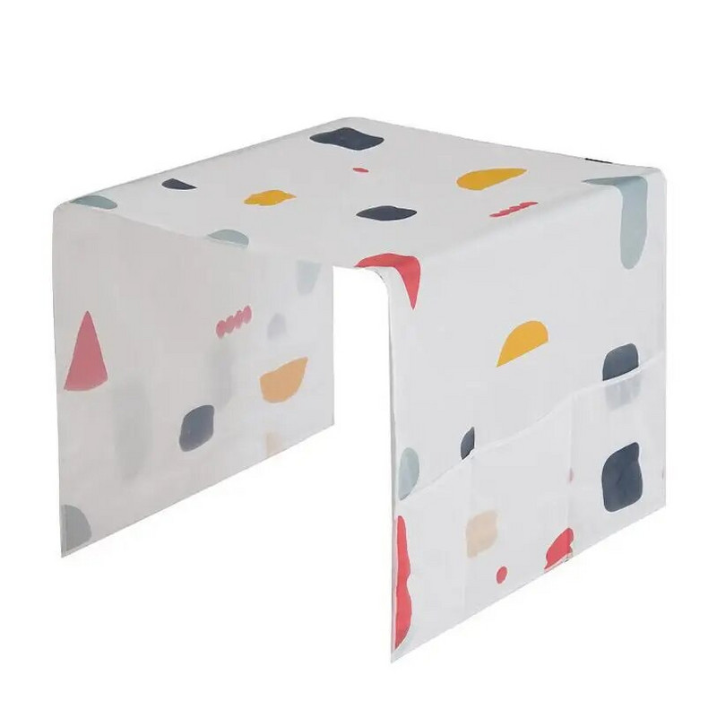 Geometrinis šaldytuvo audinys, vienduris šaldytuvas nuo dulkių Pastoralinis dvigubas atviras rankšluosčių skalbimo mašinos rankšluostis 1vnt.