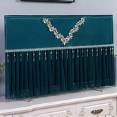 Karštas išpardavimas, aukštos kokybės televizoriaus apsauginis gaubtas nuo dulkių, pakabinamas stalinis LED televizoriaus dangtelis, 32–75 colių, kelių spalvų pasirinkimas