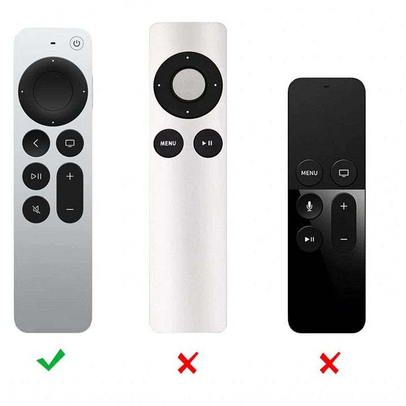1KOM Zaštitna torbica za Apple TV daljinski upravljač, poklopac za 6. generaciju za Apple Smart daljinski upravljač, silikonski poklopac
