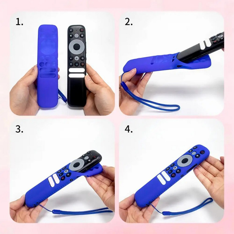 1 carcasă din silicon pentru TCL RC902N FMR1 Manșon de protecție pentru telecomandă TCL RC902N FMR1 All-inclusive rezistentă la praf