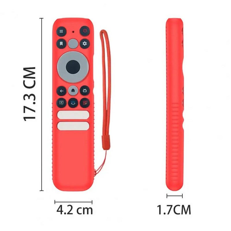 1 carcasă din silicon pentru TCL RC902N FMR1 Manșon de protecție pentru telecomandă TCL RC902N FMR1 All-inclusive rezistentă la praf