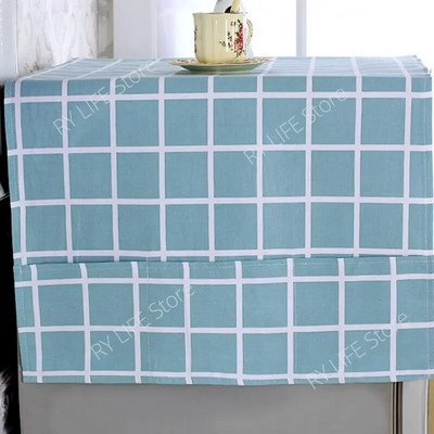55x120cm karirani pamučni poklopac hladnjaka krpa hladnjaka navlake za prašinu Zaštita otporna na prašinu Navlaka za perilicu rublja Navlaka hladnjaka