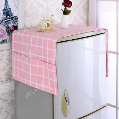 55x120cm karirani pamučni poklopac hladnjaka krpa hladnjaka navlake za prašinu Zaštita otporna na prašinu Navlaka za perilicu rublja Navlaka hladnjaka