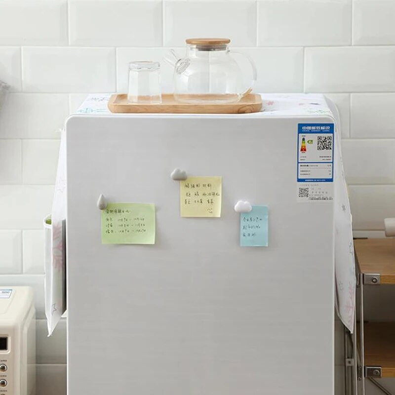 Mitmeotstarbeline pesumasina kate Klassikaline värviline külmkapi tasku Mood tolmukindel kate tolmu kodutekstiil