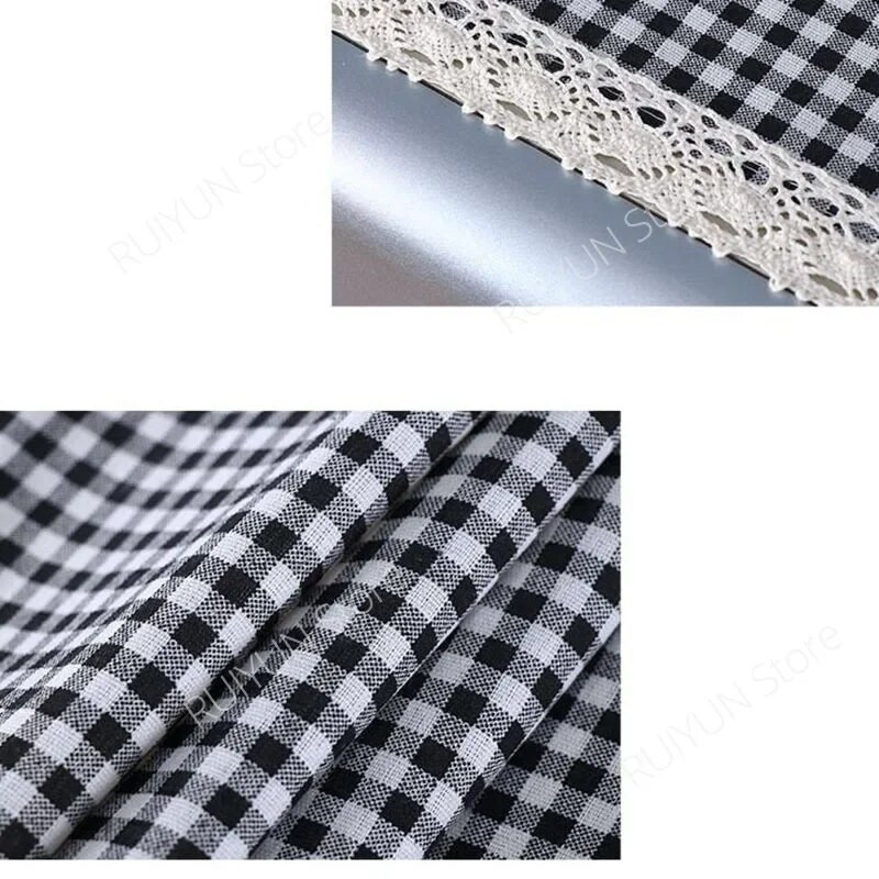 55x130 cm šaldytuvo dangtis nėriniai Skalbimo mašina Rankšluostis Medvilninis Lininis Apsauginis dangtelis nuo dulkių Šaldytuvo apsauga Dulkėms atsparus šaldytuvo audinys