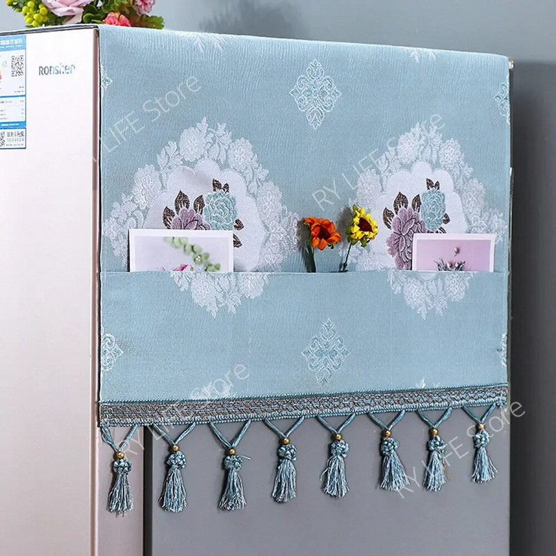 53x140 cm vienduris šaldytuvas nuo dulkių dangtelis skalbimo mašinos dangtelis rankšluostis dulkėms atsparus šaldytuvas audinys buitinės prekės