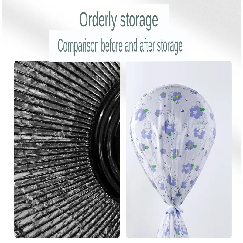 Storas vandeniui ir dulkėms atsparus „viskas įskaičiuota“ elektrinis ventiliatoriaus dangtelis nuo dulkių Buitinis grindų ventiliatoriaus dangtis Apsauginis dangtelis Stovo ventiliatorius