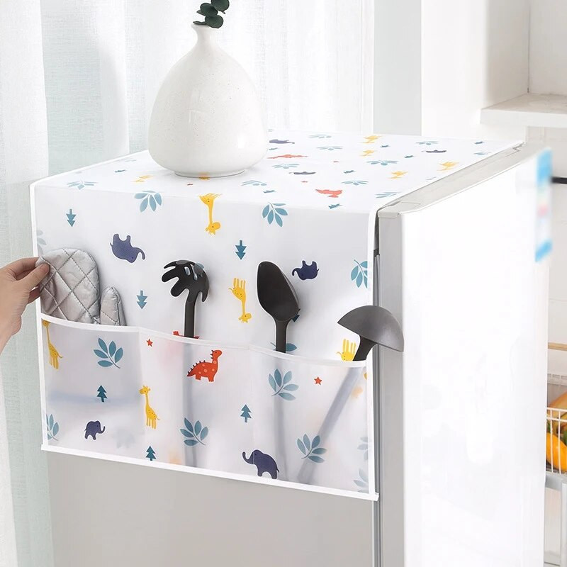 Veekindel pesumasina kate Multifunktsionaalne hoiuruum Tolmukindel külmiku kate majapidamises kasutatavad sisekujundustarbed