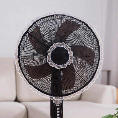 Nėrinių elektrinis ventiliatoriaus dangtelis Viskas įskaičiuota Apvalus dulkėms atsparus dangtelis Apsauginis tinklelis kūdikių pirštų apsaugai 선풍기 커버