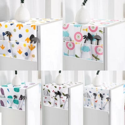 Colorful Printed Dust Proof Cover Refrigerator Pocket Multipurpose Dust Cloth Home Textile Household Washing Machine Cover