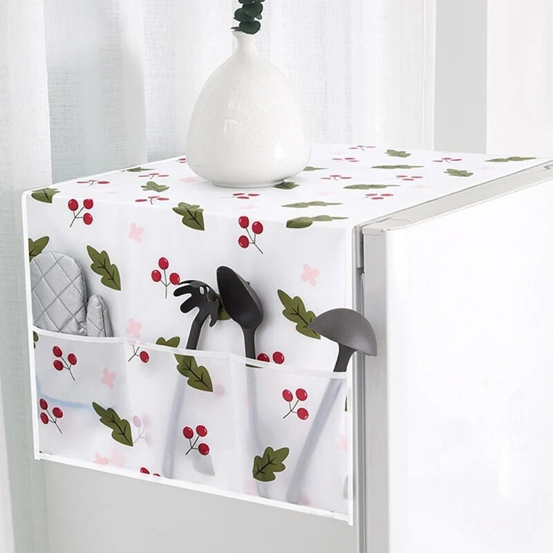 Värviline trükitud tolmukindel kate Külmiku tasku Mitmeotstarbeline tolmulapp kodutekstiil kodupesumasina kate