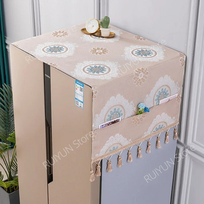 Capac pentru mașină de spălat, 53x140cm, cu o singură ușă, pentru frigider, pentru depozitare, cu ciucuri