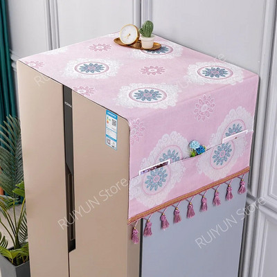 Capac pentru mașină de spălat, 53x140cm, cu o singură ușă, pentru frigider, pentru depozitare, cu ciucuri