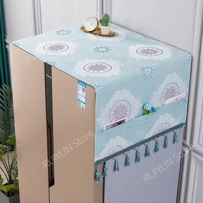 Capac pentru mașină de spălat, 53x140cm, cu o singură ușă, pentru frigider, pentru depozitare, cu ciucuri