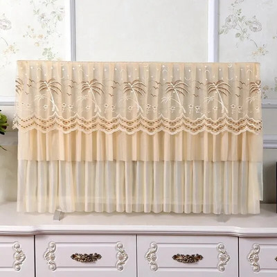 „GoodTop Lace Fabric“ paprastas televizoriaus apsauginis dangtelis nuo dulkių LCD 32–70 colių ekranas, namų puošmena Modernus apsauginis dangtelis nuo dulkių