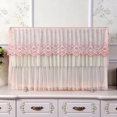 „GoodTop Lace Fabric“ paprastas televizoriaus apsauginis dangtelis nuo dulkių LCD 32–70 colių ekranas, namų puošmena Modernus apsauginis dangtelis nuo dulkių