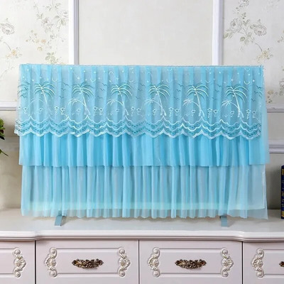 „GoodTop Lace Fabric“ paprastas televizoriaus apsauginis dangtelis nuo dulkių LCD 32–70 colių ekranas, namų puošmena Modernus apsauginis dangtelis nuo dulkių