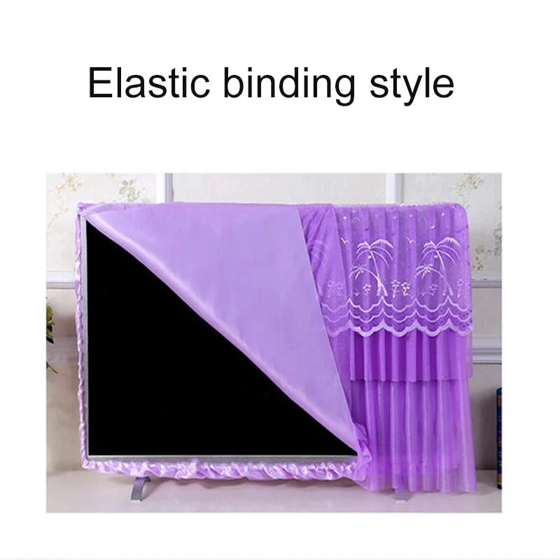 „GoodTop Lace Fabric“ paprastas televizoriaus apsauginis dangtelis nuo dulkių LCD 32–70 colių ekranas, namų puošmena Modernus apsauginis dangtelis nuo dulkių