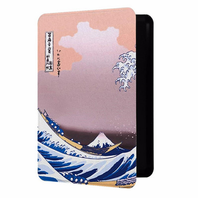 Vandeniui atsparus dažytas matinis apsauginis dėklas, skirtas naujajam Kindle J9G29R Gen 10 el. knygų skaitytuvui PU odinis išmanusis dangtelis