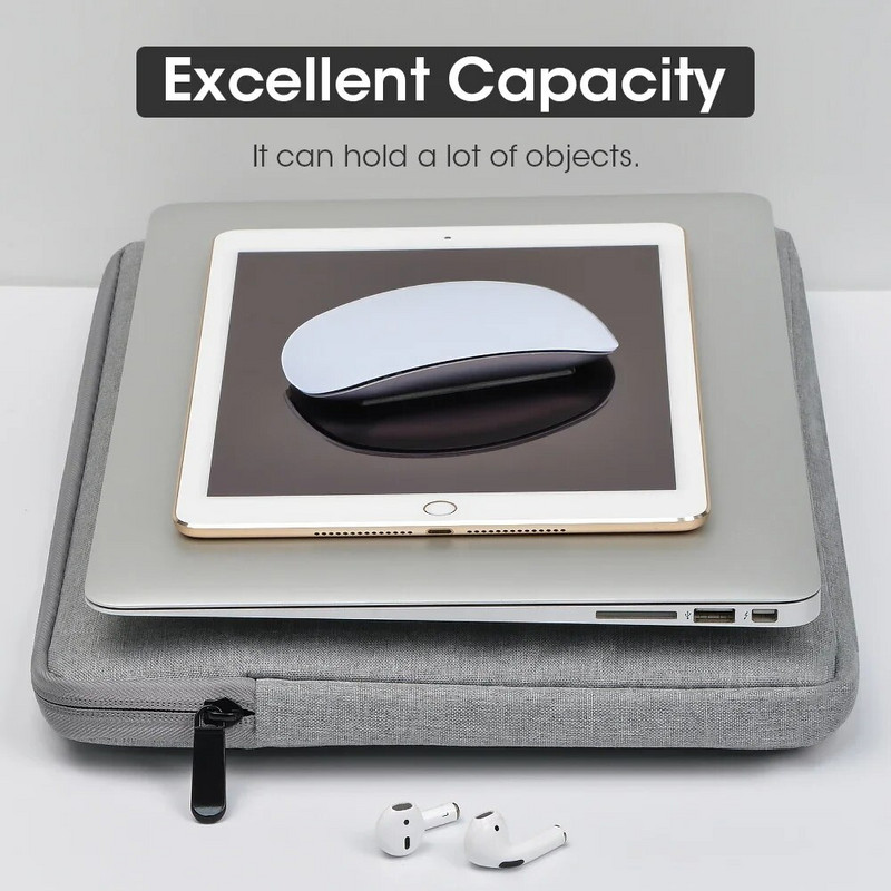 Minkštas nešiojamojo kompiuterio krepšys, skirtas Huawei Xiaomi Hp Dell Lenovo nešiojamam kompiuteriui, skirtas Macbook Air Pro 11 12 13 14 15 15,6 17 rankovių dėklo dangtelis