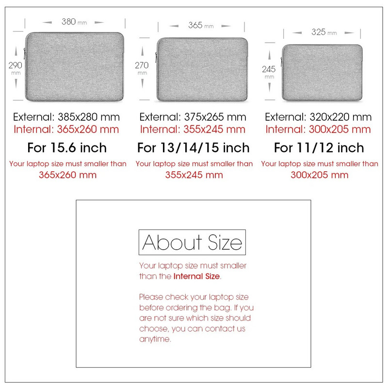 Minkštas nešiojamojo kompiuterio krepšys, skirtas Huawei Xiaomi Hp Dell Lenovo nešiojamam kompiuteriui, skirtas Macbook Air Pro 11 12 13 14 15 15,6 17 rankovių dėklo dangtelis