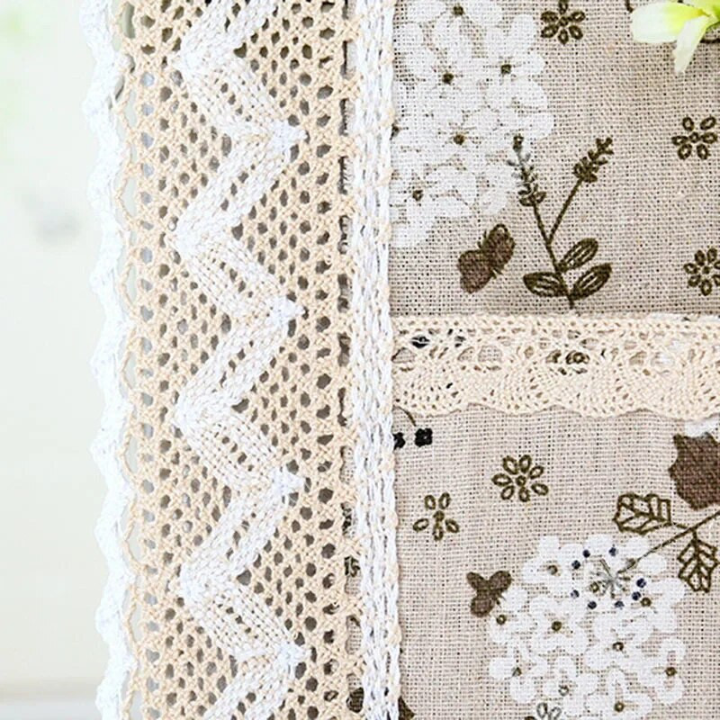 Ψυγείο Πανί Δαντέλα Κάλυμμα Ψυγείου από τη σκόνη 70x170cm Κάλυμμα Ψυγείου Σκόνης με Κάλυμμα Πλυντηρίου Τσέπης Τσάντα αποθήκευσης