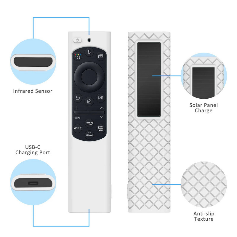 Silikonska maska za Samsung QLED TV Smart Remote Control Case BN59-01311 BN59-01327 BN59-01357 BN59-01363 TM1990C Zaštitna torbica