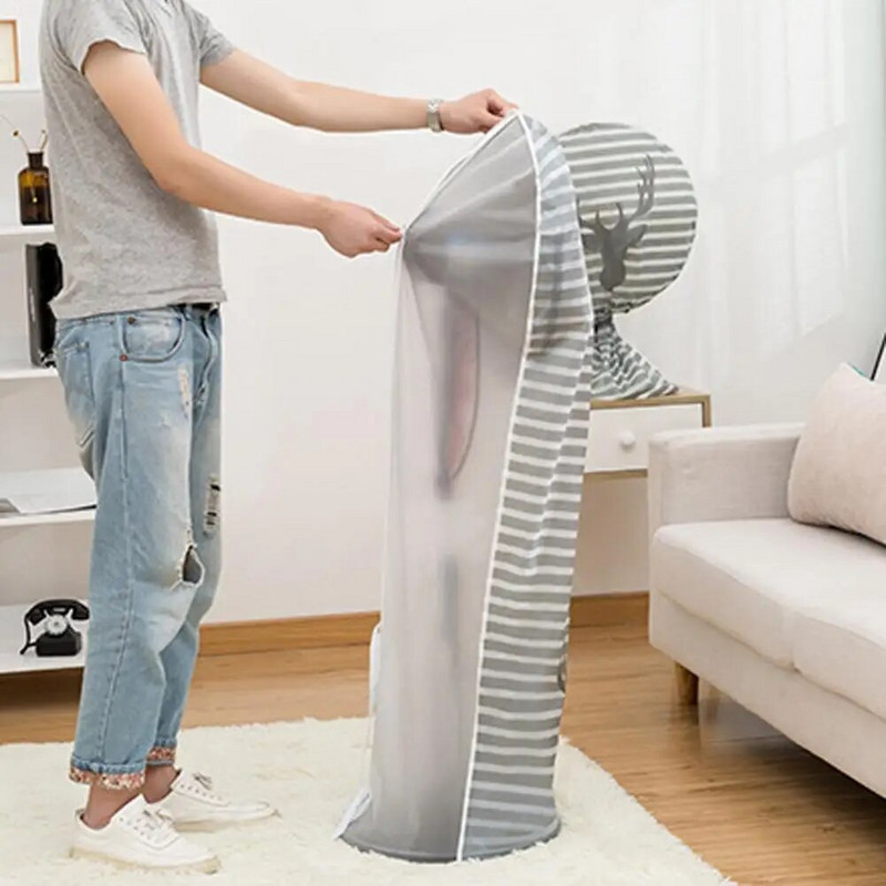 Sklopivi ventilirani električni poklopac ventilatora otporan na prašinu, glatki patentni zatvarač, dizajn na vezanje, PEVA sigurnosna zaštita ventilatora, navlaka za prašinu za dijete