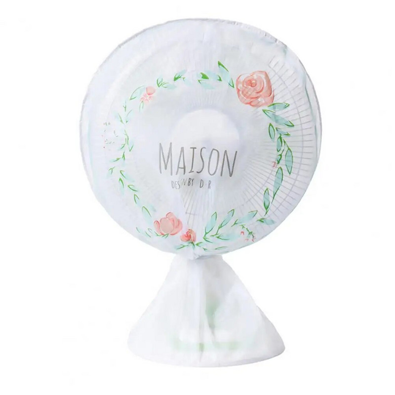 Sklopivi ventilirani električni poklopac ventilatora otporan na prašinu, glatki patentni zatvarač, dizajn na vezanje, PEVA sigurnosna zaštita ventilatora, navlaka za prašinu za dijete