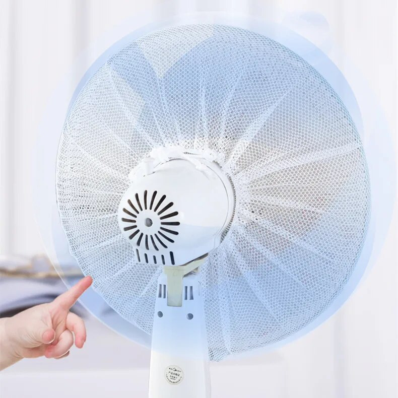 1vnt buitinis elektrinis ventiliatorius, apsaugantis nuo suspaudimo, apsauga nuo dulkių, vaikų apsauga, apsauga nuo dulkių, tinklelis, pirštų apsauga, užtrauktukas, ventiliatoriaus maišelis