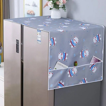 Водоустойчива и маслоустойчива калъфка за хавлиени кърпи за хладилник art art single door двойна врата удебелена оксфордска платнена покривка универсален фри
