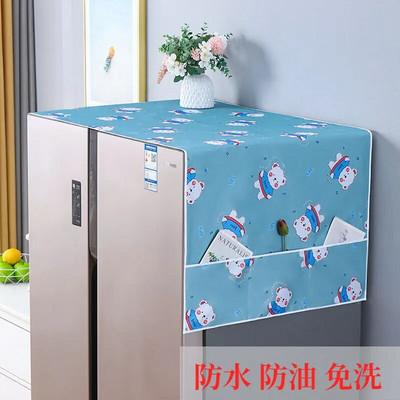 Veekindel ja õlikindel külmkapi käterätiku kate riie kunst üheukseline kaheukseline paksendatud Oxfordi riidest kate universaalne refri