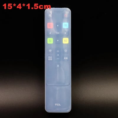 Силиконов защитен калъф за дистанционно управление за телевизор Защита от прах Чанта за съхранение Преносима силиконова контролна кутия за климатик TCL коса