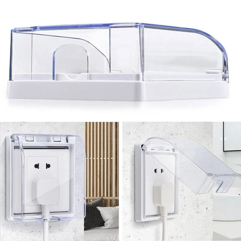 Nešiojamasis elektros kištuko dangtelis Lipnus lizdo apsaugas nuo purslų atsparios dėžutės namo