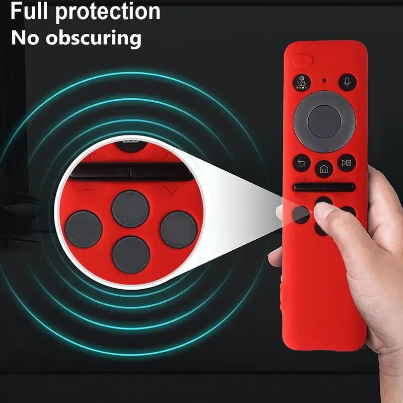 Szilikon tok Samsung Solar Type BN59-01432A/01432B/01432D TV Stick távirányító burkolathoz, leesésgátló lumineszcens távirányító tok
