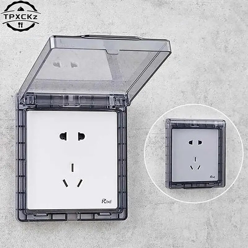 1kom Kutija otporna na prskanje tipa 86 Samoljepljiva vodootporna utičnica Zaštitni poklopac Poklopac prekidača Poklopac utičnice Poklopac prekidača za kupaonsko svjetlo