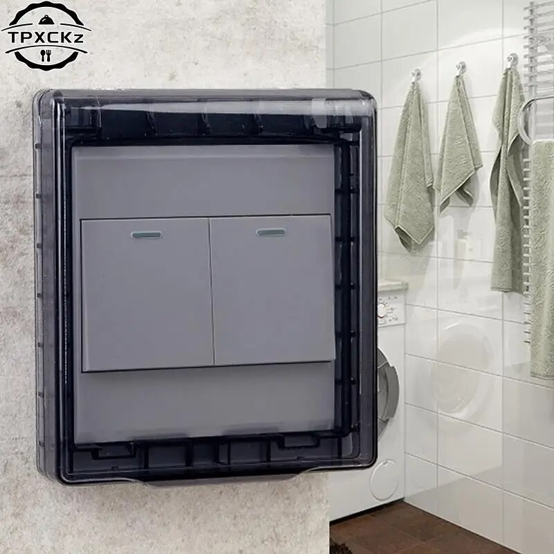 1kom Kutija otporna na prskanje tipa 86 Samoljepljiva vodootporna utičnica Zaštitni poklopac Poklopac prekidača Poklopac utičnice Poklopac prekidača za kupaonsko svjetlo