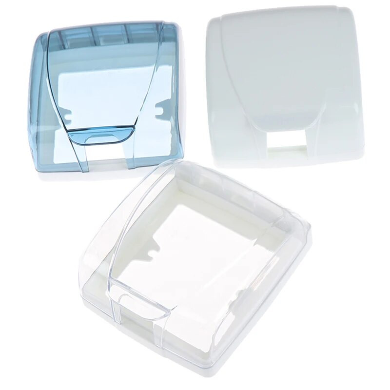 Plastikust 86 tüüpi seinavalgusti paneeli pesa universaalne läbipaistev veekindel kasti lüliti pistikupesa valge veekindel kate