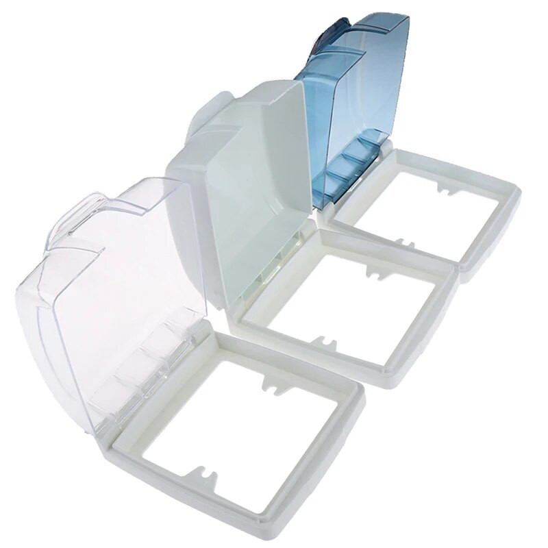 Plastikust 86 tüüpi seinavalgusti paneeli pesa universaalne läbipaistev veekindel kasti lüliti pistikupesa valge veekindel kate