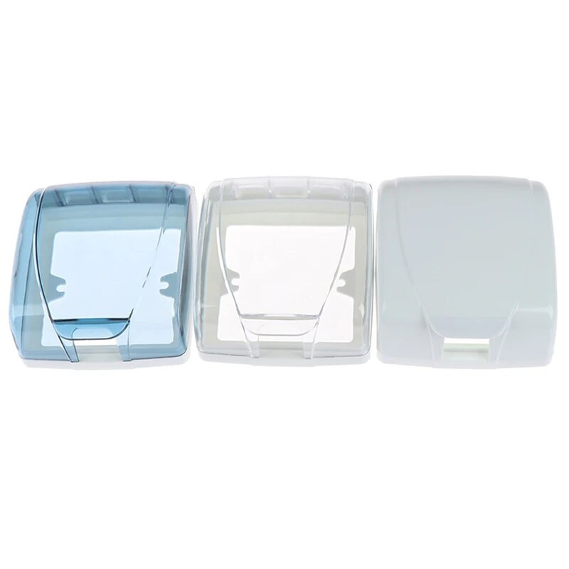 Plastikust 86 tüüpi seinavalgusti paneeli pesa universaalne läbipaistev veekindel kasti lüliti pistikupesa valge veekindel kate