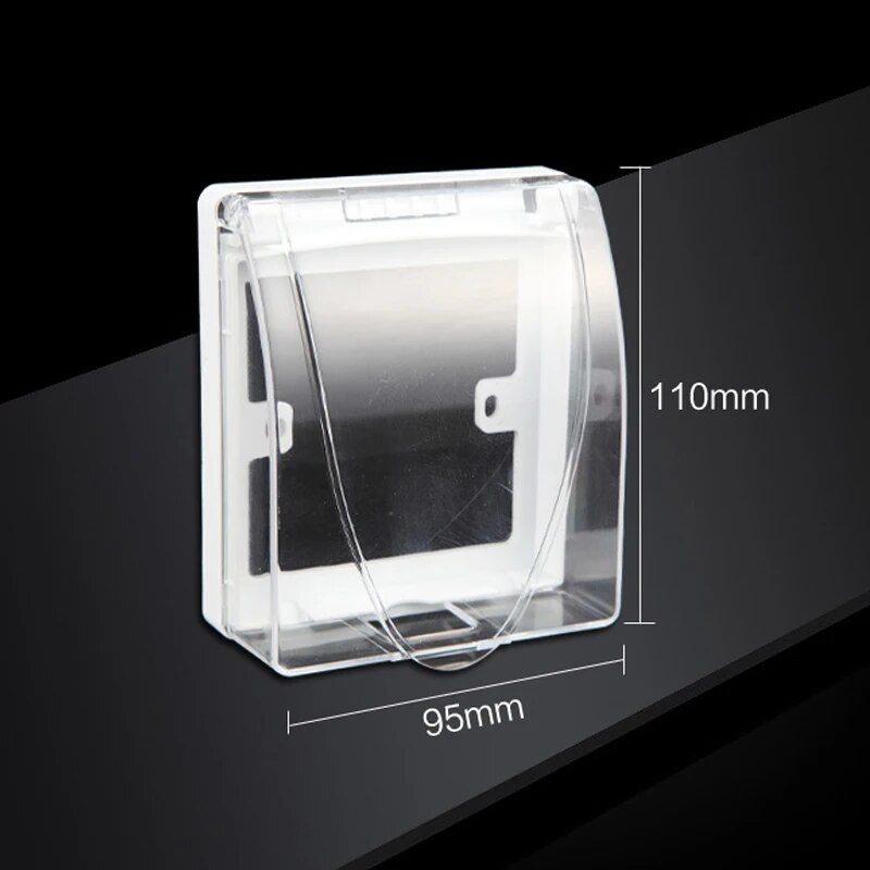 Întrerupător de perete pentru baie Cutie de acoperire din plastic rezistentă la apă Priză pentru lumină de perete Sonerie Capac capac pentru casă Accesorii pentru baie În stoc