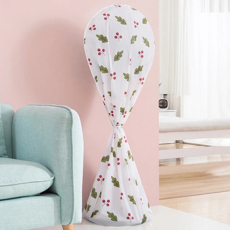 Álló elektromos ventilátor védőburkolat Vízálló porálló virág nyomtatott elektromos ventilátor hálós pajzsvédő tok tárolótáska